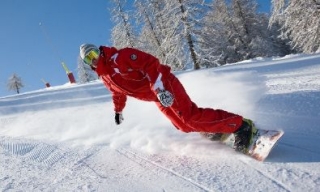  Snowboarden in Valberg